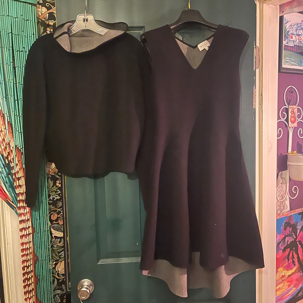 Milly Elegant Black and Gray Ensemble